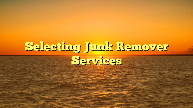 Selecting Junk Remover Services
